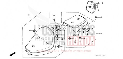 SIEGE VT1100CJ de 1988